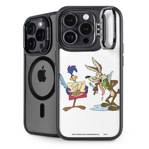 Looney Tunes Road Runner Wile E Coyote Food iPhone 15 Pro Kickstand Case